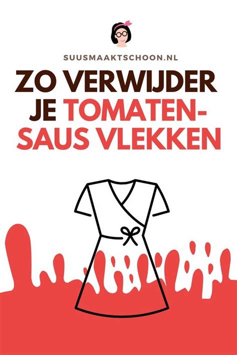 tomatensaus vlekken verwijderen